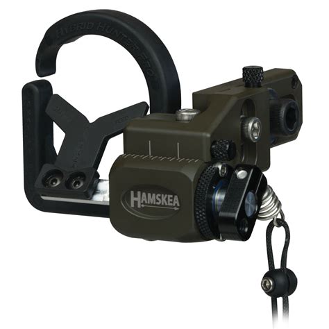 Hamskea - Hybrid Hunter Pro™ Arrow Rest. Our Hybrid Pro Series arrow rest provides proven accuracy and durability in a light weight package for all bowhunting applications. Our updated Hybrid Hunter now comes standard with the Rebound Dampener System. Click Here to see our Hamskea Arrow Rest Comparison video. 
