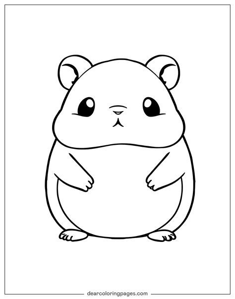 Hamster Coloring Pages To Prin