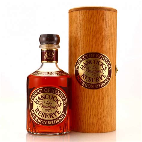 Hancocks Presidents Reserve Single Barrel Bourbon 1990s