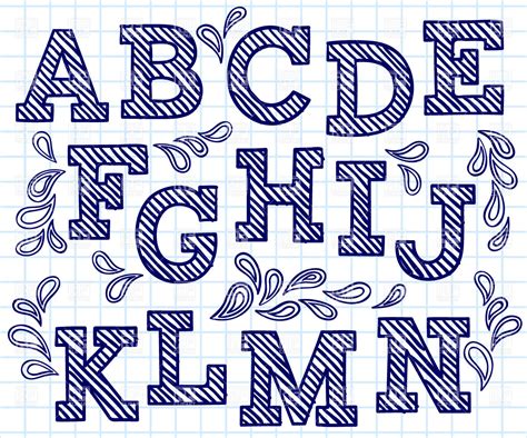 Hand Drawn Easy Fonts To Draw