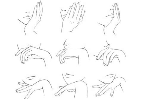 Hand On Face Drawing Reference