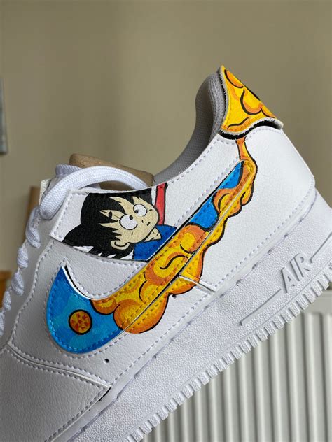 Hand Painted Air Force 1/1 Custom Nike AF1 Anime white Etsy