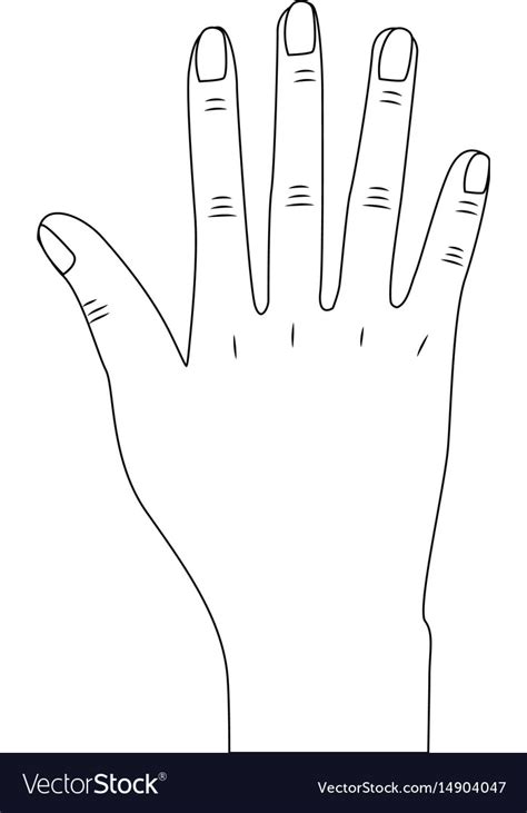Hand Template With Nails