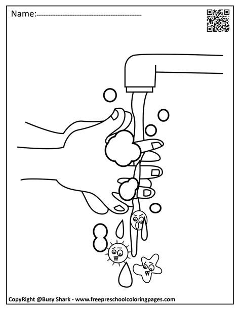 Hand Wash Coloring Page 283+ Popular SVG File