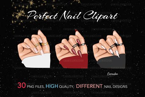 Hand With Nails Clipart