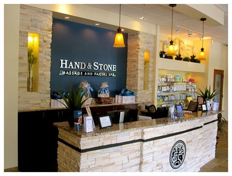Hand and stone spa. 