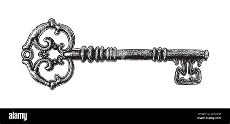 Hand drawn vintage keys stock illustration Key drawings, How to draw