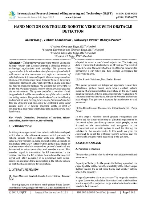 Hand motion controlled robotic vehicle pdf.  In this video we will learn How...