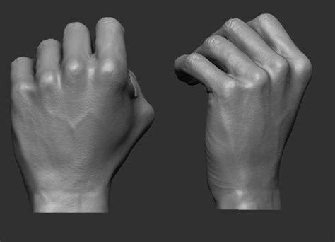 Hand pose 5 3D model 3D printable CGTrader