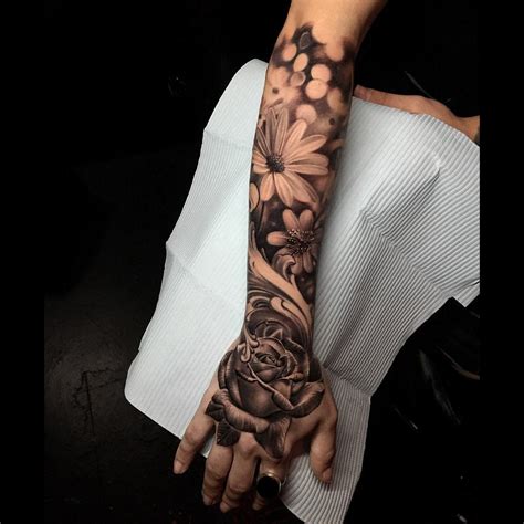 45 Flower Forearm Tattoo Ideas to Consider Before Your Next Ink Session. By Taylor Augustin. Published on 04/16/24 07:30AM. @teddyxtattoo / instagram. …. 