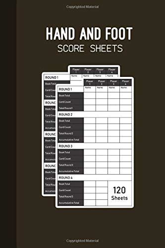 Full Download Hand And Foot Score Pad 6 X 9 Canasta Style Score Sheets With 150 Hand  Foot Scoring Sheets And A Scoring Reference Guide By Jordause Distributors