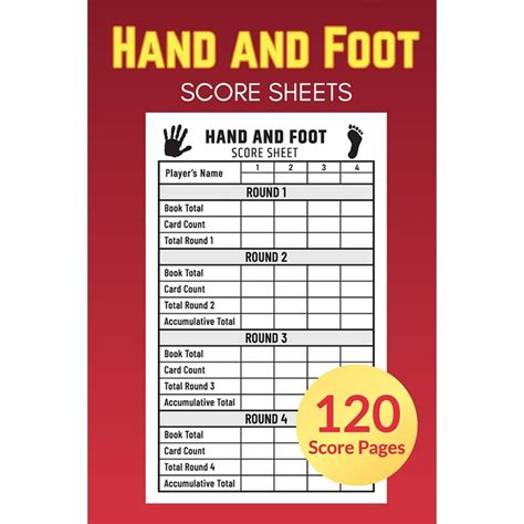 Read Online Hand And Foot Score Sheets 120 Score Pages Perfect Scorebook For Hand And Foot With Scoring Reference Guide Log Book Keeper Gift Idea Compact Size 6 X 9 By Professional Score Sheets