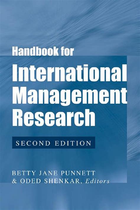 Handbook For International Management Research