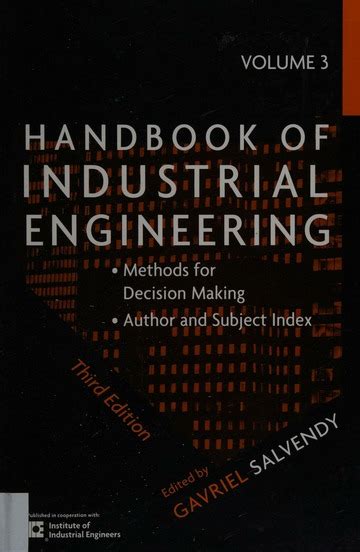 Handbook Of Industrial Engineering Download