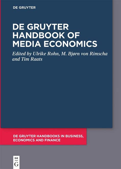 Handbook Of Media Economics