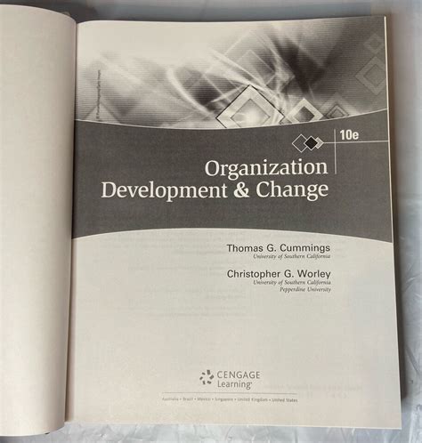 Handbook Of Organization Development And Change