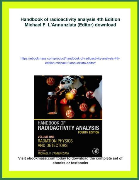 Handbook Of Radioactivity Analysis Pdf