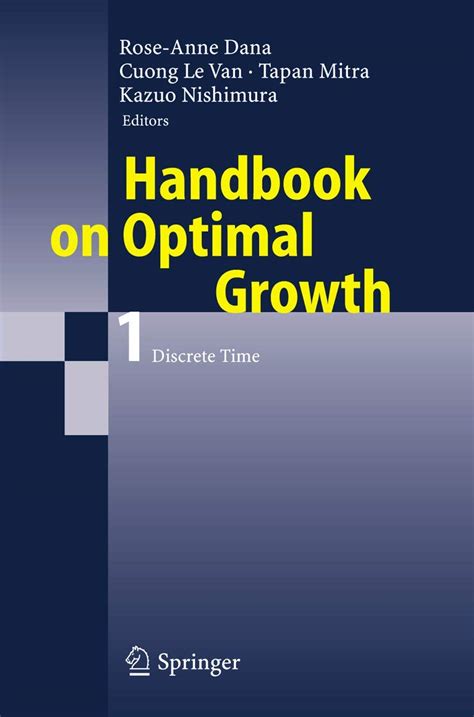 Handbook On Optimal Growth 1 Discrete Time