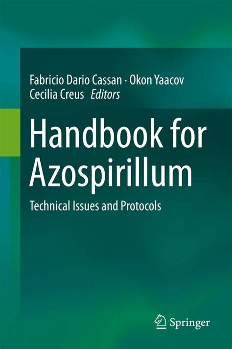 Handbook for azospirillum by fabricio dario cass n. - Manuale di servizio della lavatrice hoover.