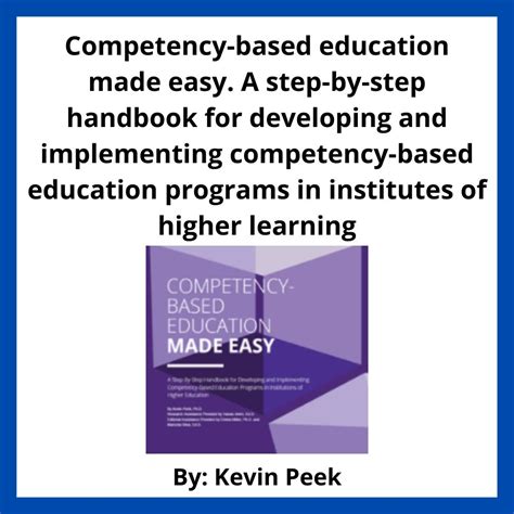 Handbook for developing competency based training programs. - Festschrift zur 125-jahr-feier der blindenanstalt nürnberg.