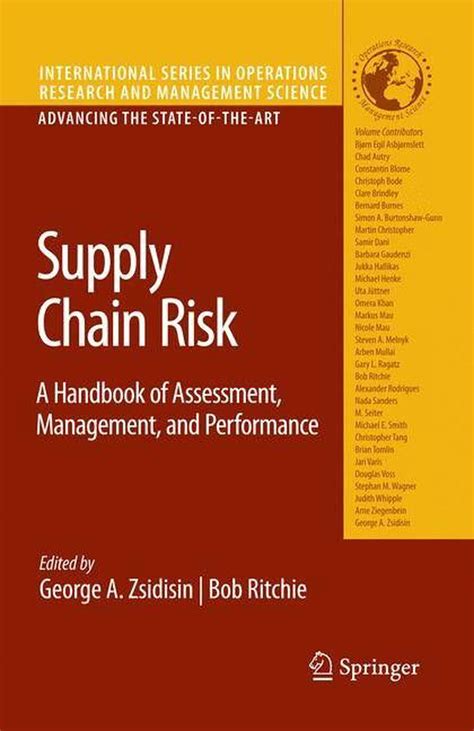 Handbook for supply chain risk management handbook for supply chain risk management. - Inventario del archivo de francisco rodríguez marín.