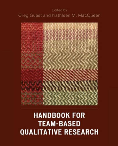 Handbook for team based qualitative research by greg guest. - Skylanders trap team master eons official guide skylanders universe.
