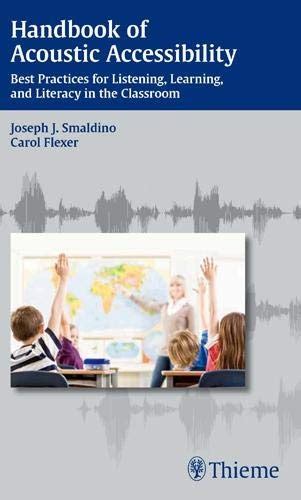 Handbook of acoustic accessibility best practices for listening learning and literacy in the classroom. - Vier abhandlungen über abulwalîd ibn ganâh, ca. 990-1050..