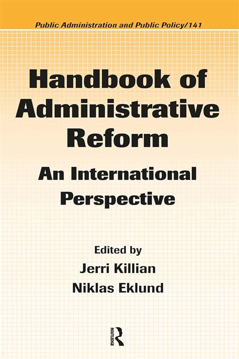 Handbook of administrative reform by jerri killian. - Stihl 034 036 036qs chainsaws workshop service repair manual.