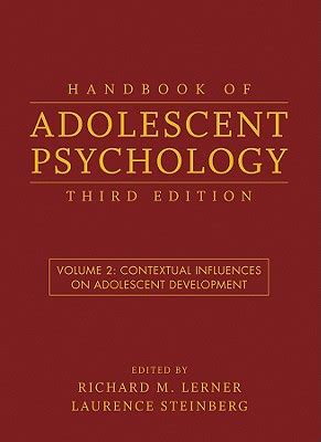 Handbook of adolescent psychology contextual influences on adolescent development volume. - La questione meridionale nel quarantennale della svimez.
