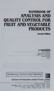 Handbook of analysis and quality control for fruit and vegetable products. - El libro de oro de las fábulas.