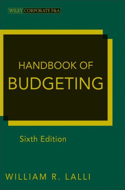 Handbook of budgeting by william r lalli. - Guide des hôtels et maisons en italie 20.