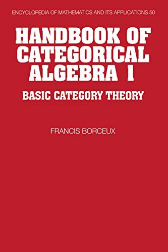 Handbook of categorical algebra volume 1 basic category theory encyclopedia of mathematics and its applications. - Pocket nurse guide to physical assessment by patricia ann potter 1986 08 02.