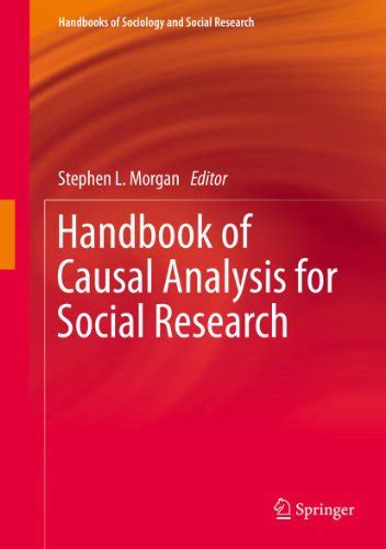 Handbook of causal analysis for social research handbooks of sociology and social research. - Manuale della macchina per cucire multiuso singer.