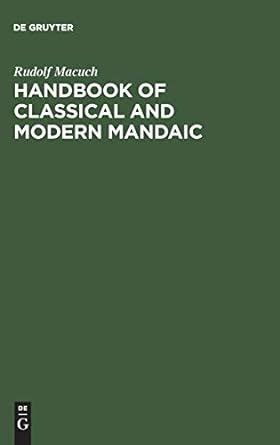 Handbook of classical and modern mandaic. - Aprilia 750 smv dorsoduro manuale officina.