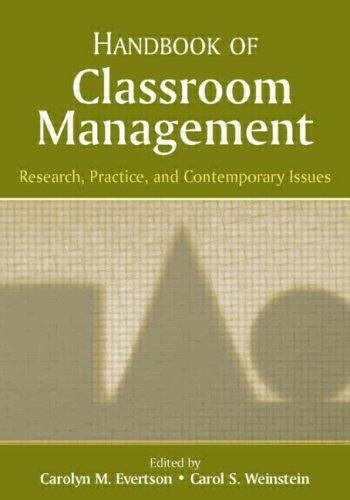 Handbook of classroom management by carolyn m evertson. - Derechos reales tomo i rustica/ 7b0 edicion.