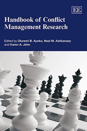 Handbook of conflict management research elgar original reference. - El pais de las sombras largas.