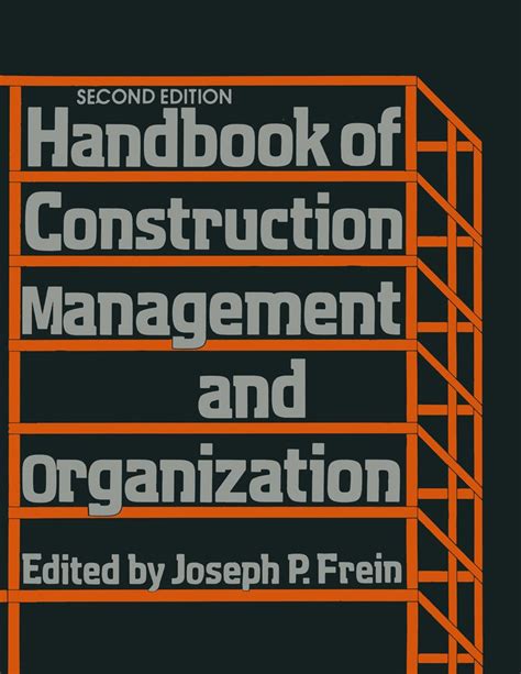 Handbook of construction management and organization by joseph frein. - Value drivers the managers guide for driving corporate value creation.