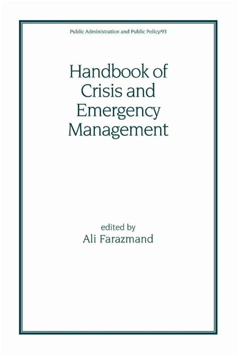 Handbook of crisis and emergency management. - Manual de servicio de excavadora fiat hitachi.
