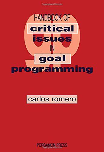 Handbook of critical issues in goal programming. - Viaggi texas scrivere chiave di risposta della fonte.