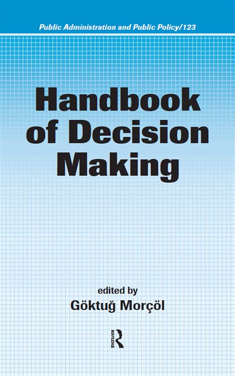 Handbook of decision making handbook of decision making. - 2008 chrysler town and country ves manual.