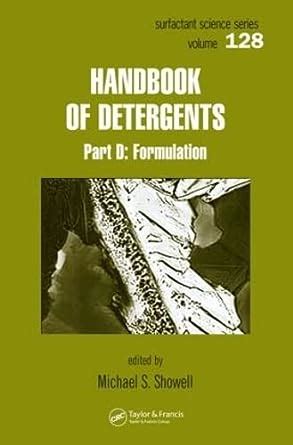 Handbook of detergents part d formulation surfactant science. - User manual for white knight tumble dryer.