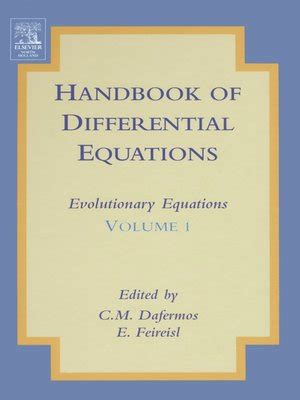 Handbook of differential equations evolutionary equations volume 1. - Vorübergehende beschäftigung von arbeitnehmern im ausland.
