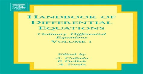 Handbook of differential equations ordinary differential equations volume 1. - Bewertung und verbesserung der fertigungsgerechten gestaltung von blechwerkstücken.