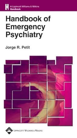 Handbook of emergency psychiatry by jorge petit. - Balance and space evenwicht en ruimte.