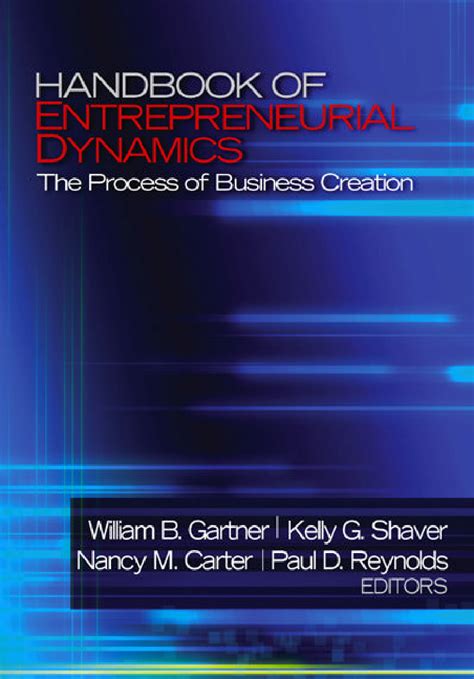 Handbook of entrepreneurial dynamics the process of business creation. - Leistung und bemessung zweistufiger belebungsanlagen mit nitrifikation.