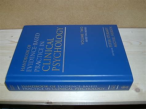 Handbook of evidence based practice in clinical psychology volume 2 adult disorders. - 800r can am outlander service manual.