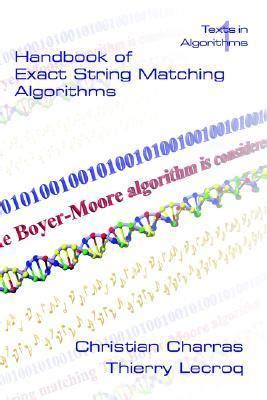 Handbook of exact string matching algorithms. - Your guide to the national parks of the south by michael joseph oswald.