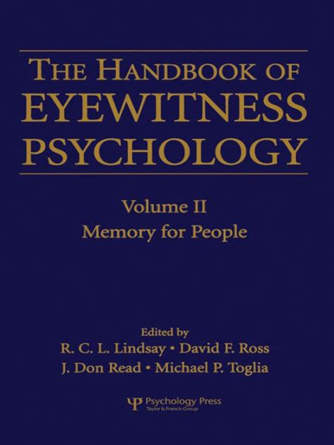 Handbook of eyewitness psychology 2 volume set by rod c l lindsay. - Thomas skid steer manual t103 t133.
