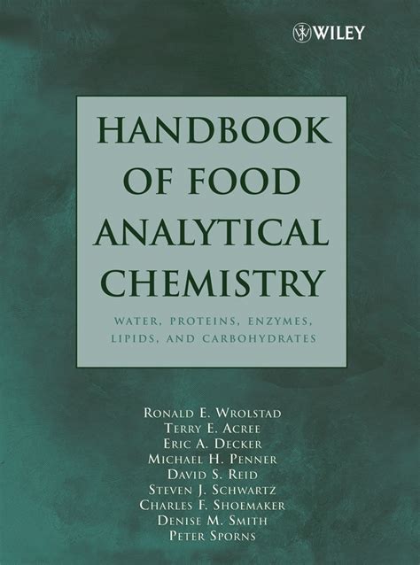 Handbook of food analytical chemistry volume 1 water proteins enzymes lipids and carbohydrates. - Cocine de primera con segundo (la biblia de la cocina)..