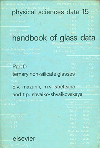 Handbook of glass data ternary silicate glasses. - Manuale della macchina da cucire singer 6038.